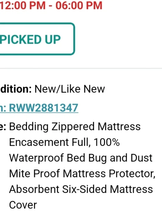 Waterproof Zippered Mattress Encasement Full Size - White - Picture 2 of 2